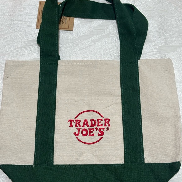 Trader Joe’s Mini Canvas Tote Bags - 4 colors - Picture 3 of 5